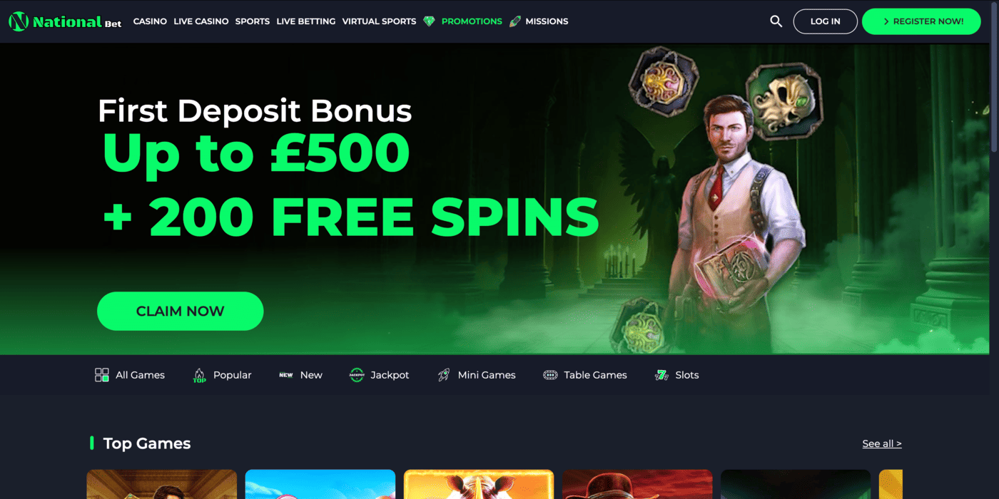 Nationalbetlogin-UK Homepage: Review for UK Players
